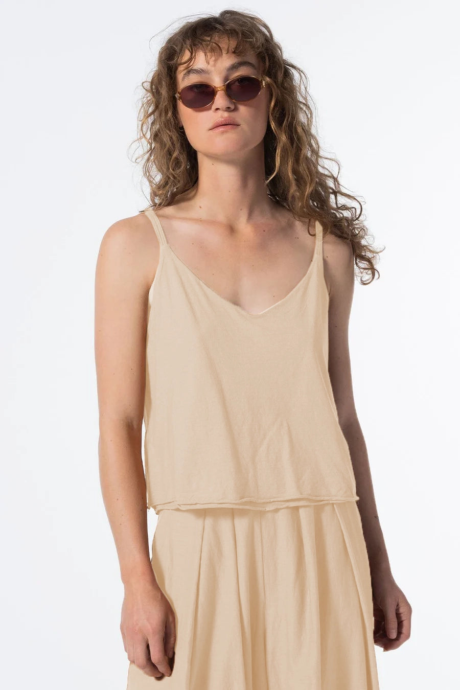 Double Layer Tank - Sand by Burning Torch | 25 South Boutiques