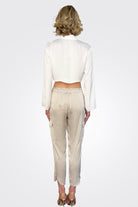 Satin Pocket Allyn Pant - Sands by Ramy Brook — alternate view