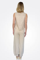 Comfort Fit Drawstring Trousers - Sand by Transit Par-Such — alternate view