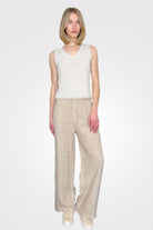 Wide Leg Linen Trousers - Sand by Transit Par-Such — alternate view