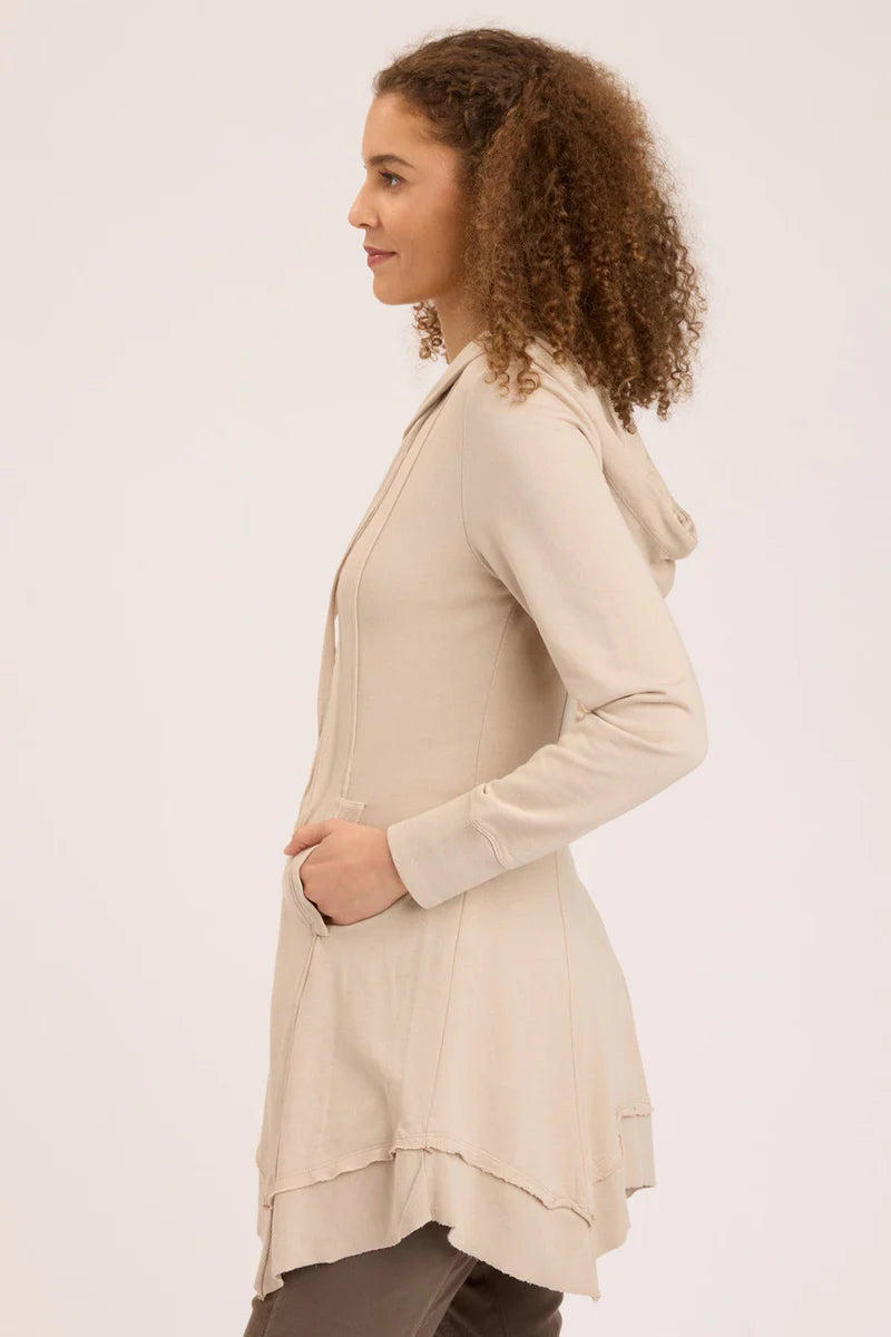 Merchantile Fleece Jacket - Sand by XCVI — alternate view