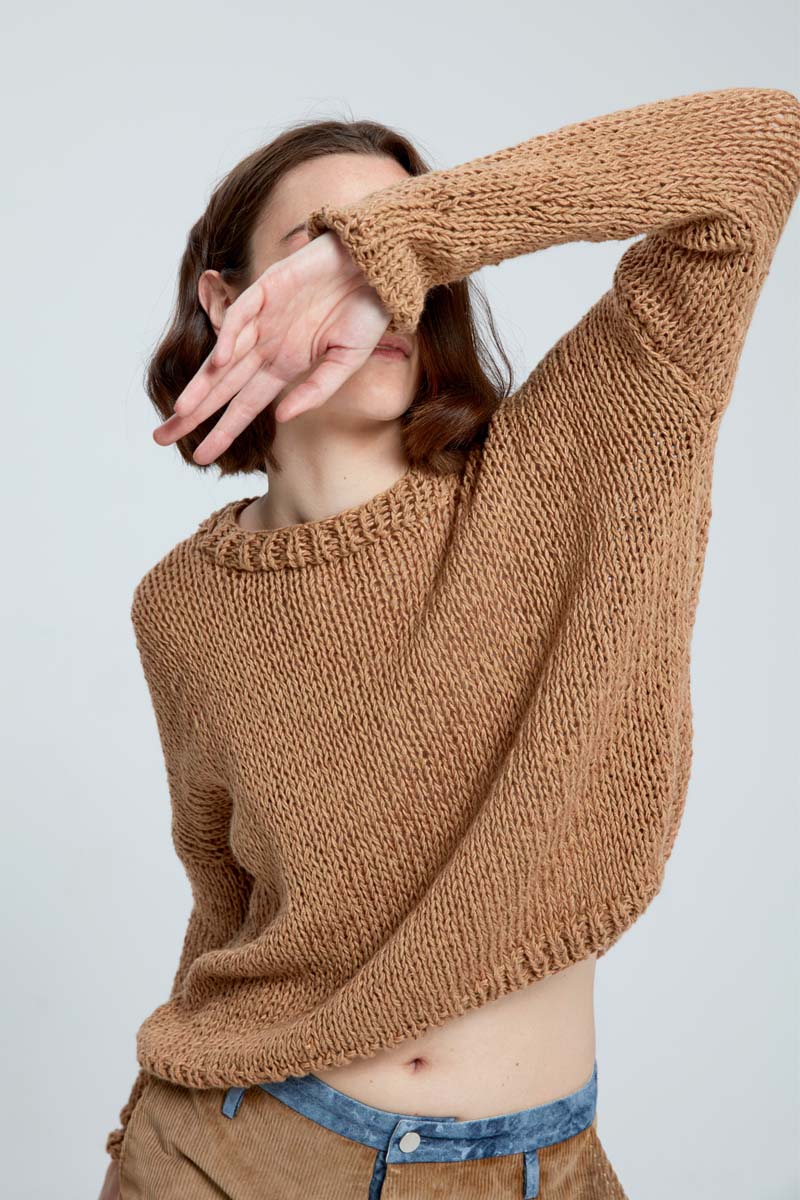 Hand Knitted Pullover - Original Sand by Umit Unal — view 3
