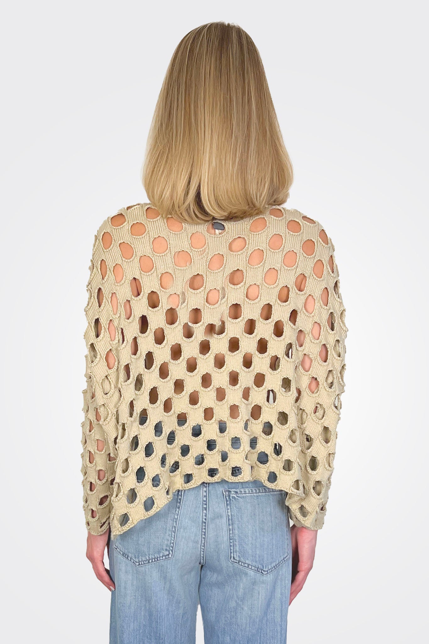 Lula Cutout Pullover - Sand by Shannon Passero — alternate view