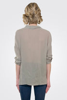 Cargo Pocket Tie Front Top - Sand by Maven West — alternate view