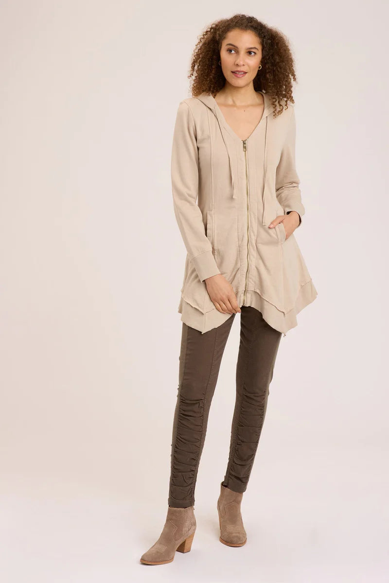 Merchantile Fleece Jacket - Sand by XCVI — view 4