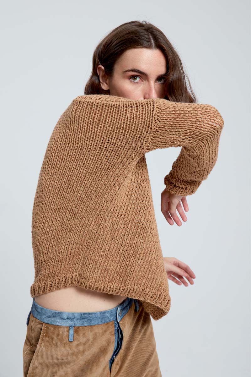 Hand Knitted Pullover - Original Sand by Umit Unal — view 4