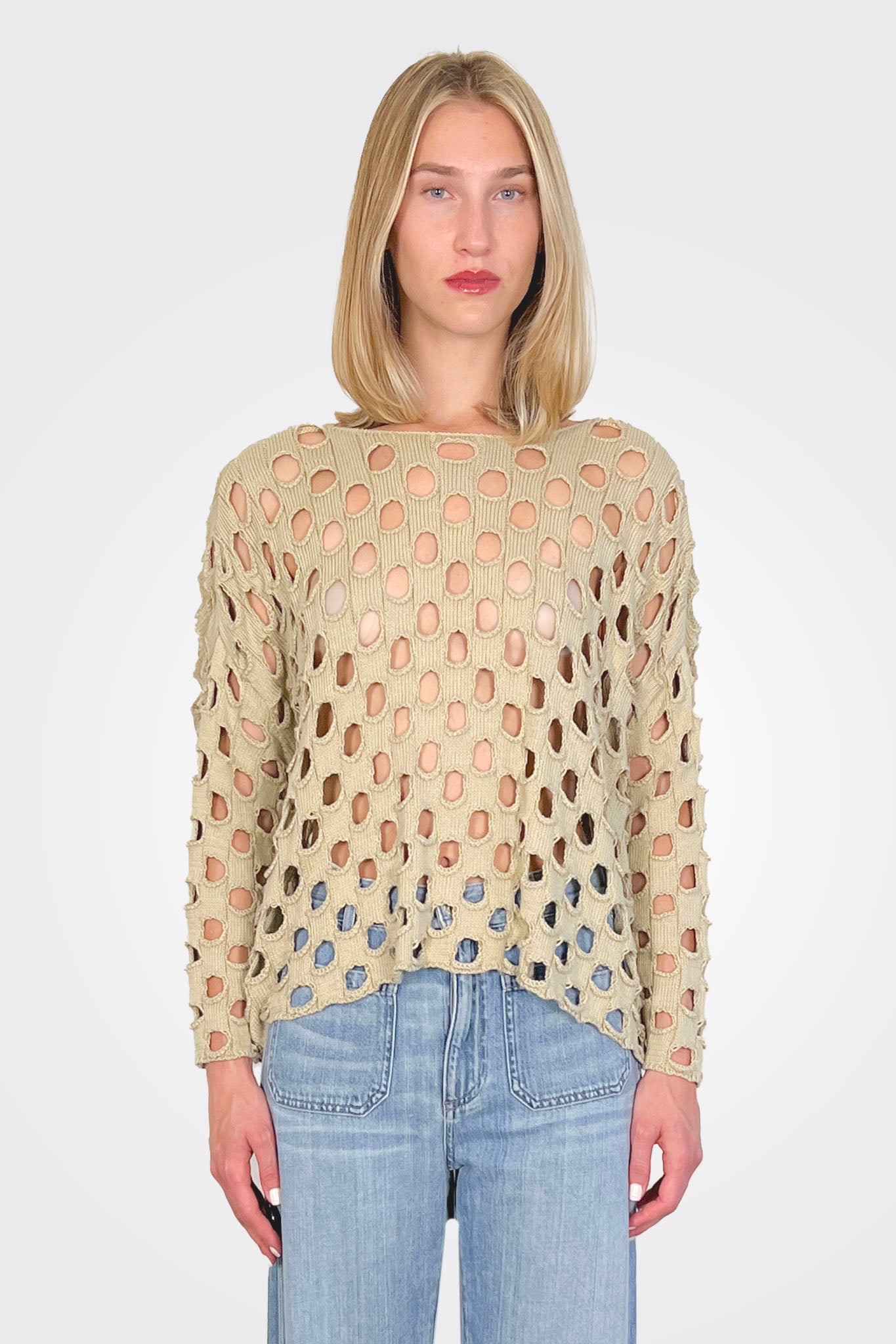 Lula Cutout Pullover - Sand by Shannon Passero | 25 South Boutiques