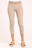 Jetter Crop Legging - Sandalwood Pigment by XCVI | 25 South Boutiques