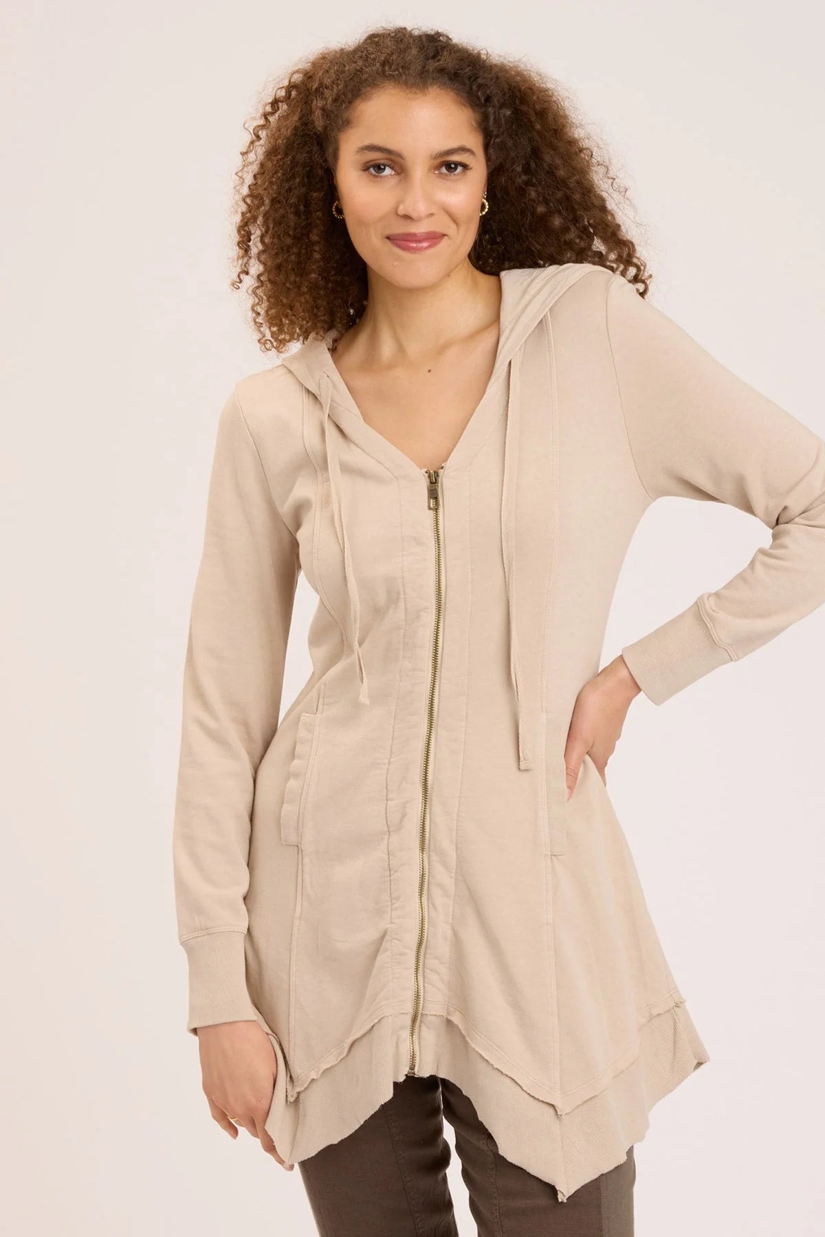 Merchantile Fleece Jacket - Sand by XCVI | 25 South Boutiques