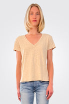 V Neck Tee - Sand Dune by HelloNite | 25 South Boutiques