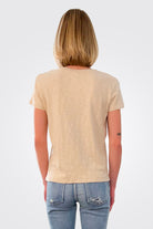 V Neck Tee - Sand Dune by HelloNite — alternate view