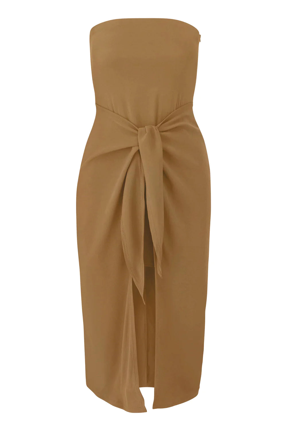 Strapless D.K. Wrap Dress - Sandstone by Anemos — view 4