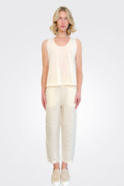 Round Neck Tank - Ivory by Transit Par-Such — alternate view