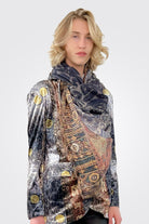 Aloe Silk Scarf - Blue Print by Pierre Louise Mascia | 25 South Boutiques