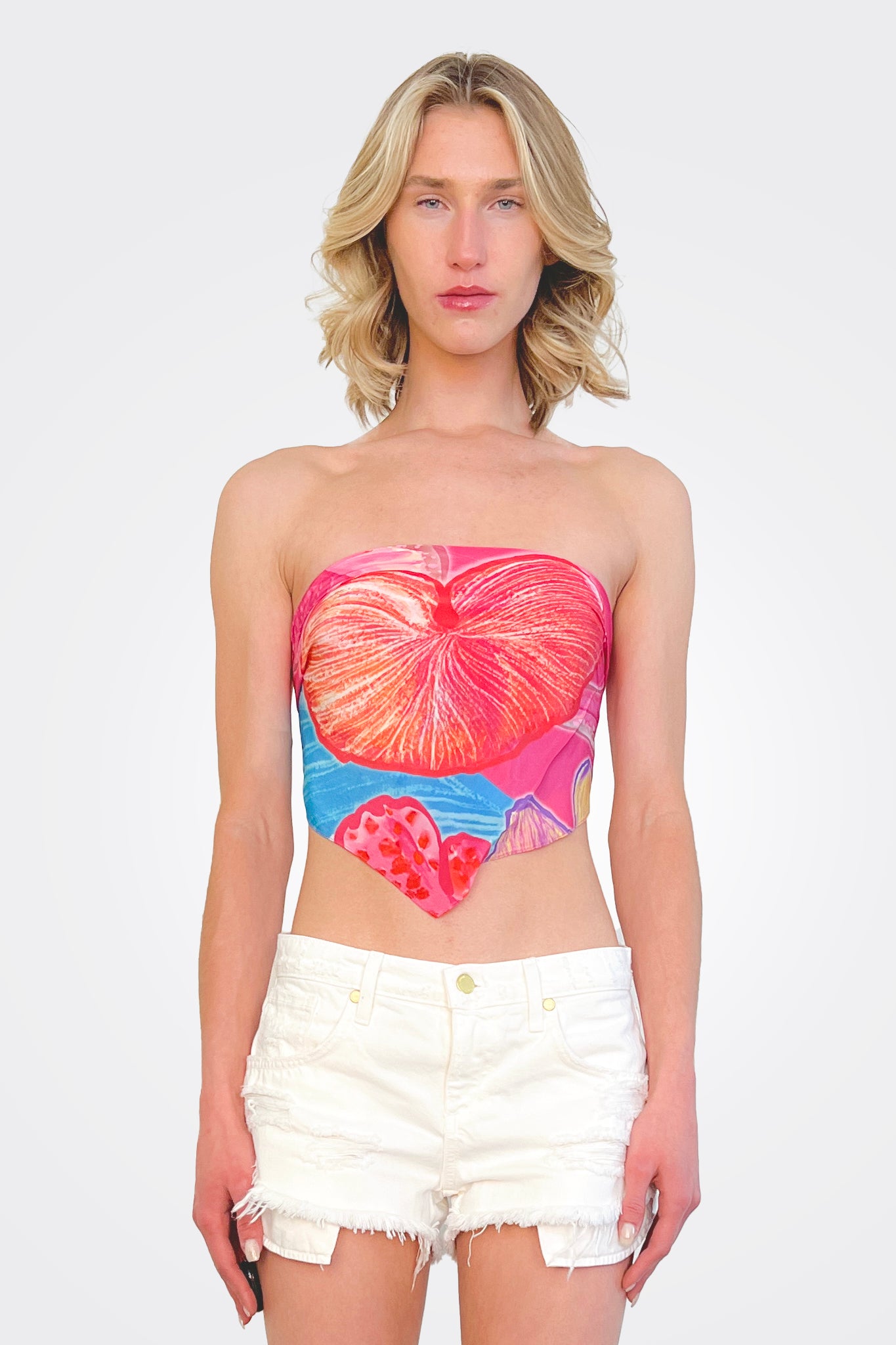 Juno Scarf Top - Pink by Rococo Sand — view 3