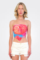 Juno Scarf Top - Pink by Rococo Sand — view 3