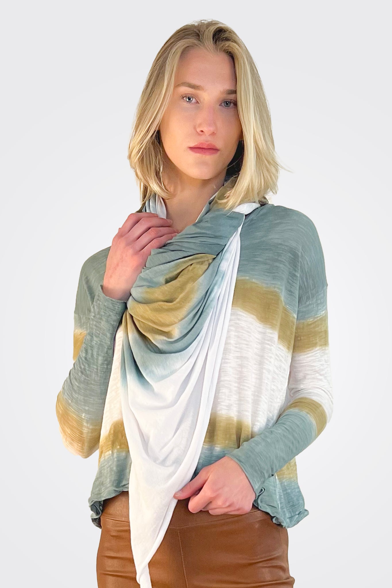 Silver Blue Way Scarf by Gilda Midani | 25 South Boutiques
