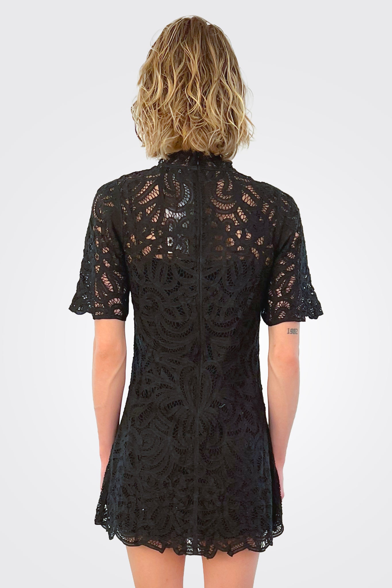 Branca Short Sleeve Dress - Black by Sea NY — view 3