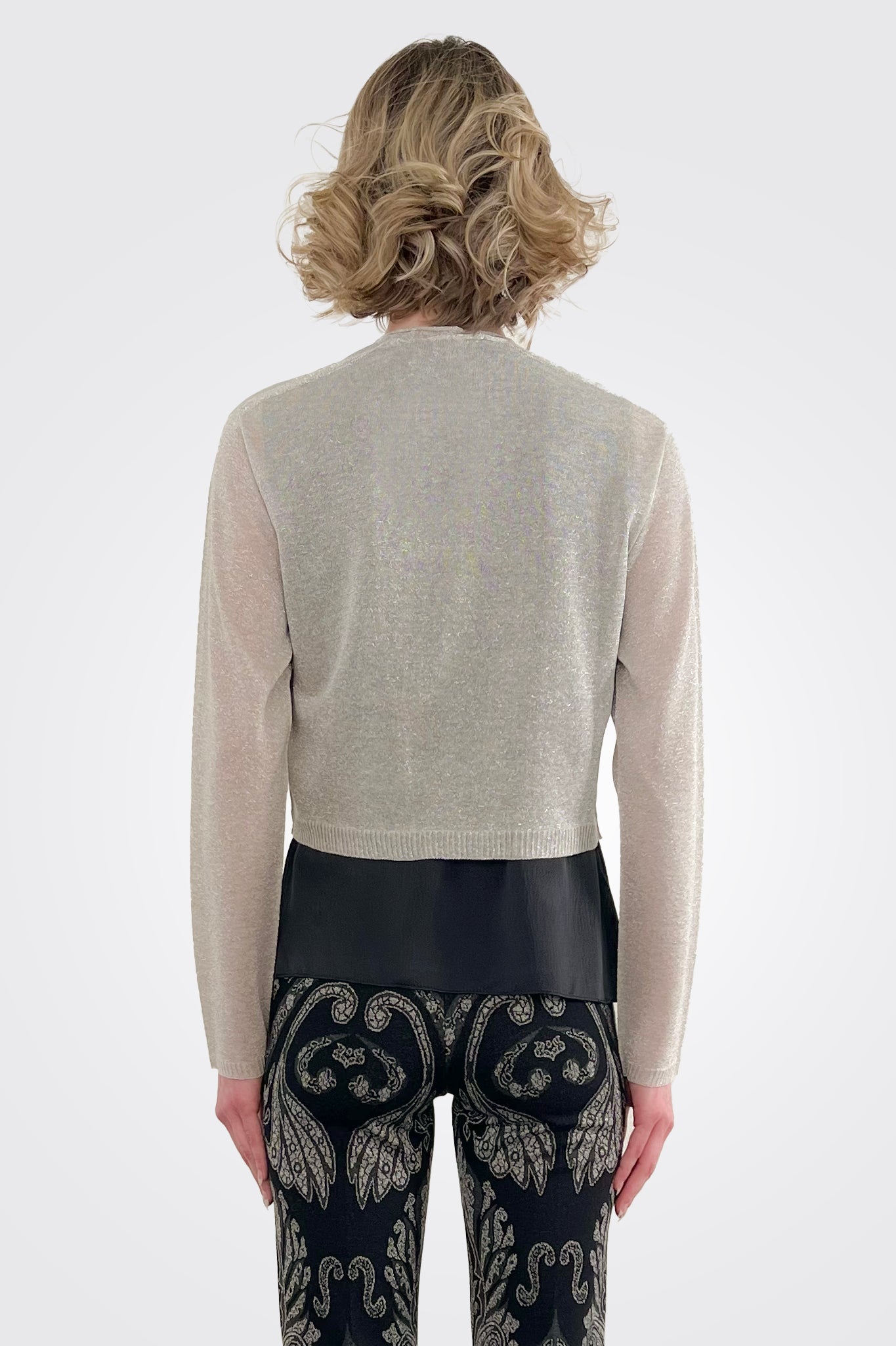 Open Cardigan - Grey by Seventy Venezia — alternate view