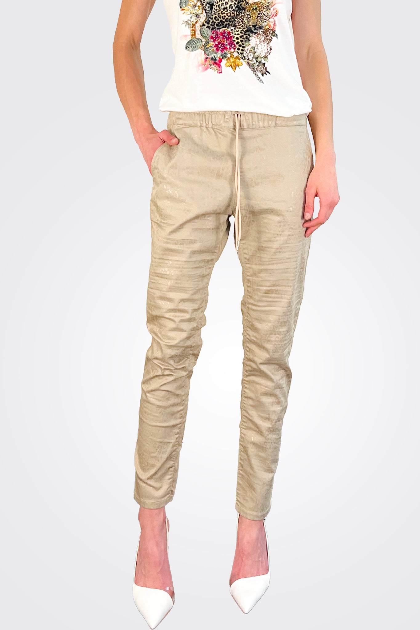 Shely Pants - Sand Hidden Cobra by Bevy Flog — alternate view