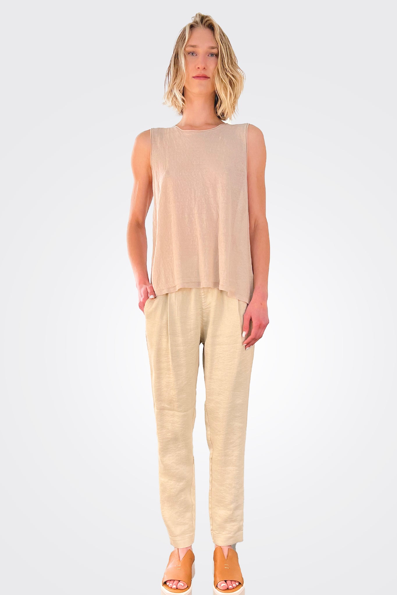 Button Back Tank - Shell by Tandem — view 3