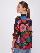 Irina Silk Shirt - Maxi Flower by Vilagallo — alternate view