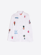 Isa Embroidered Shirt - Blanco Twill by Vilagallo — view 4