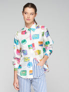 Mafalda Shirt - Sardines Print by Vilagallo | 25 South Boutiques