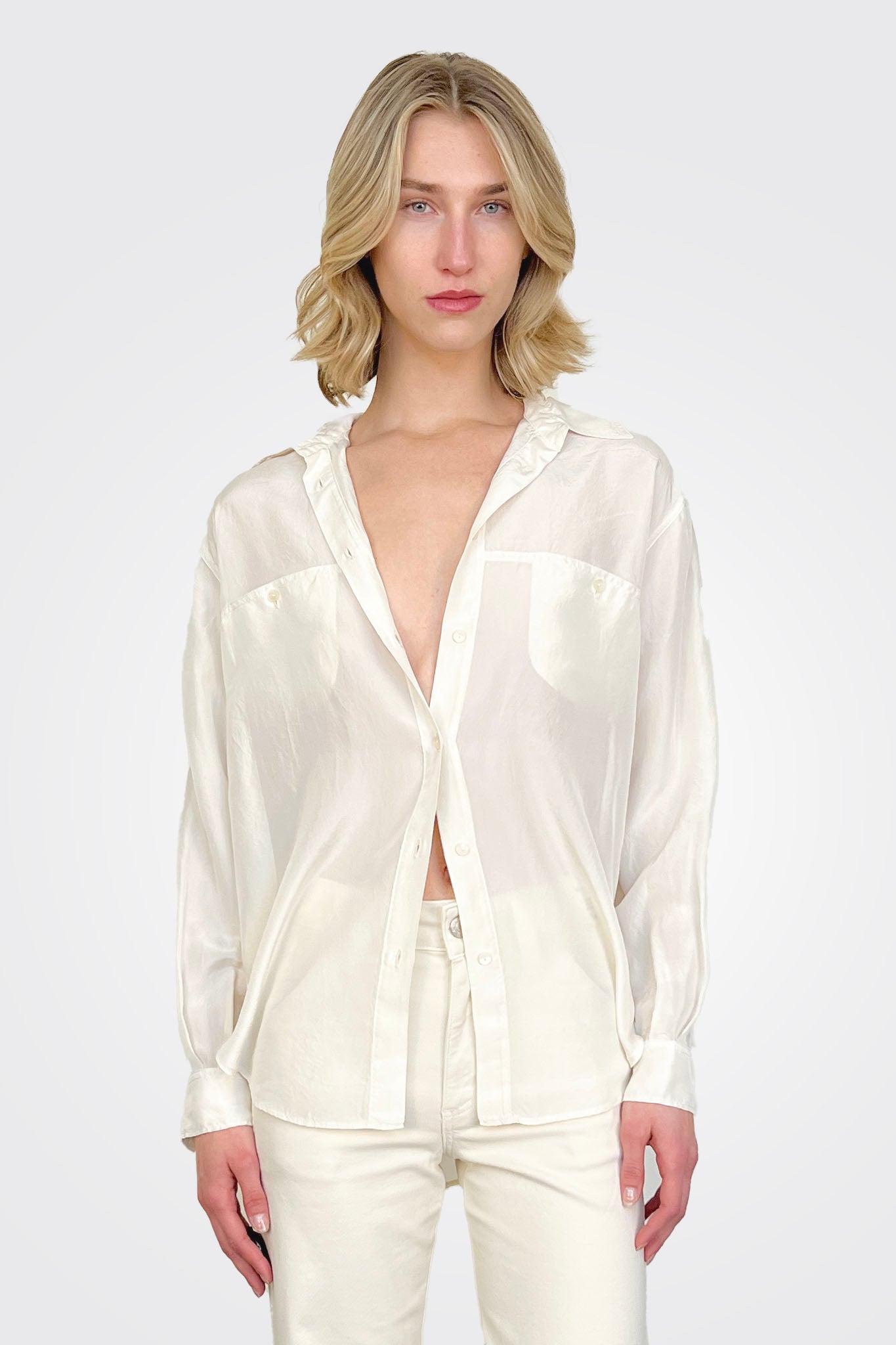 Double Pocket Shirt - Frangipani by Forte Forte — alternate view