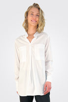 Double Pocket Blouse - White by Beate Heymann | 25 South Boutiques
