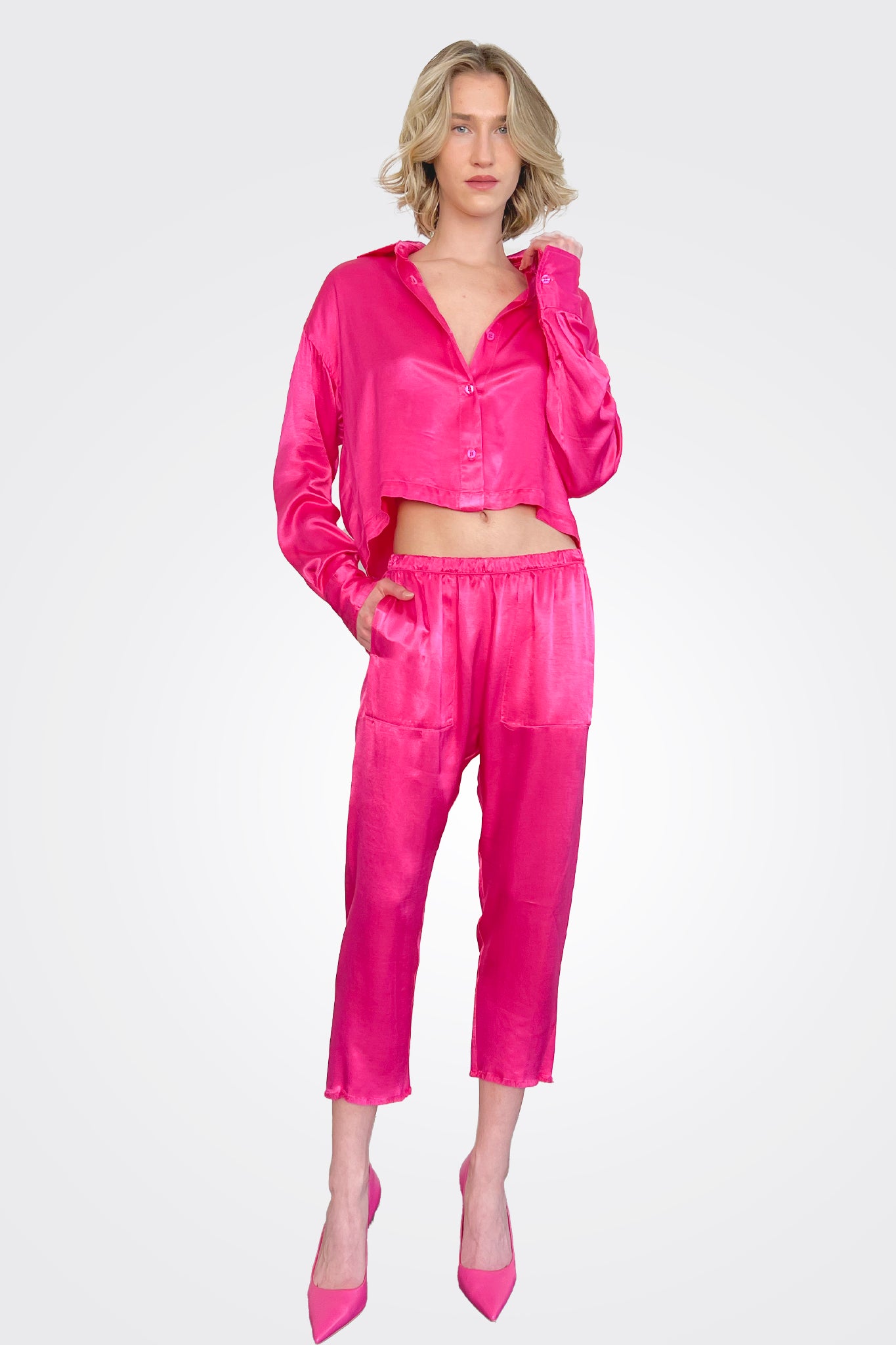 Erika Vintage Satin Drop Pant - Shock by Pharaoh | 25 South Boutiques
