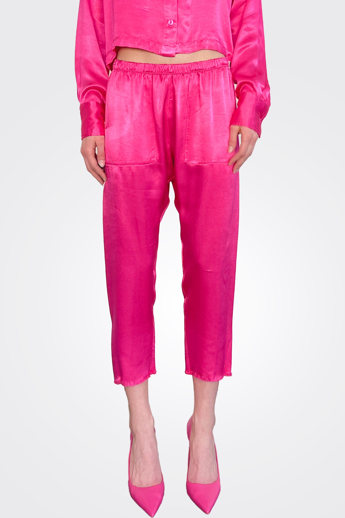 Erika Vintage Satin Drop Pant - Shock by Pharaoh — alternate view