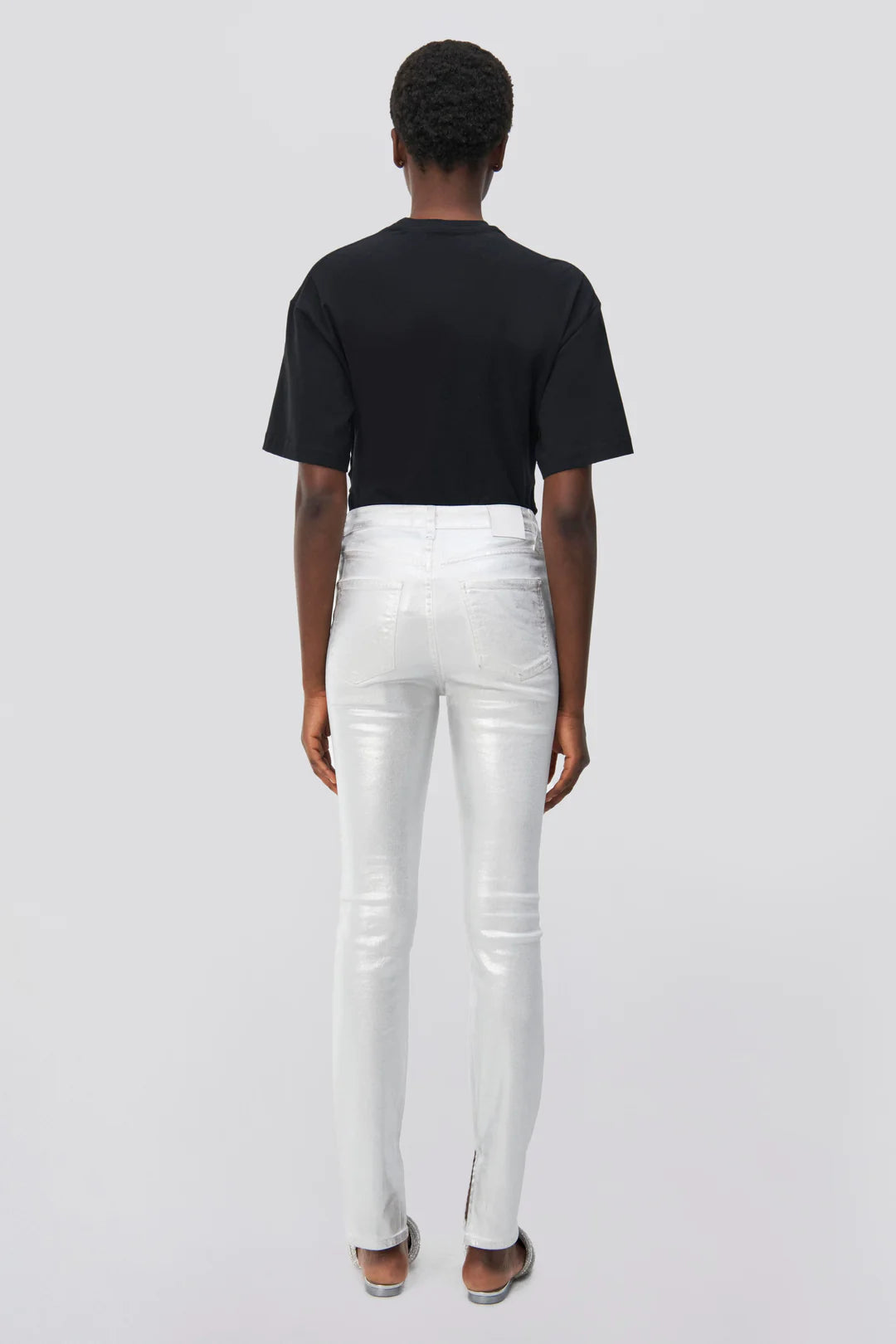 Rae Denim - Silver Foil by Jonathan Simkhai — view 3
