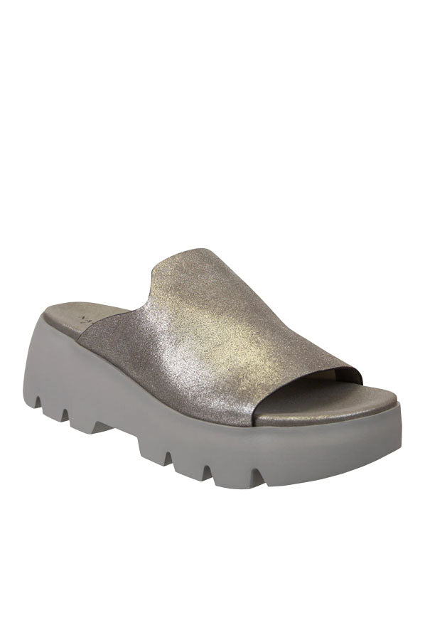Drift Platform Sandal - Silver by Naked Feet — alternate view