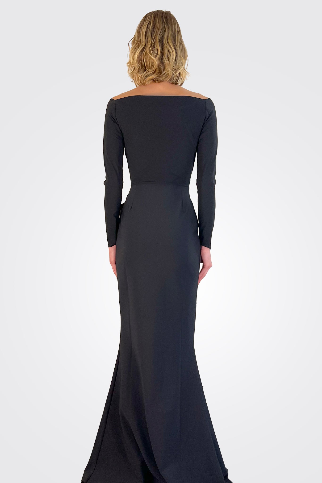 Silveria Long Dress - Black by Chiara Boni — view 3