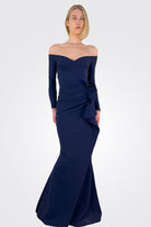 Silveria Long Dress - Blu Notte by Chiara Boni | 25 South Boutiques