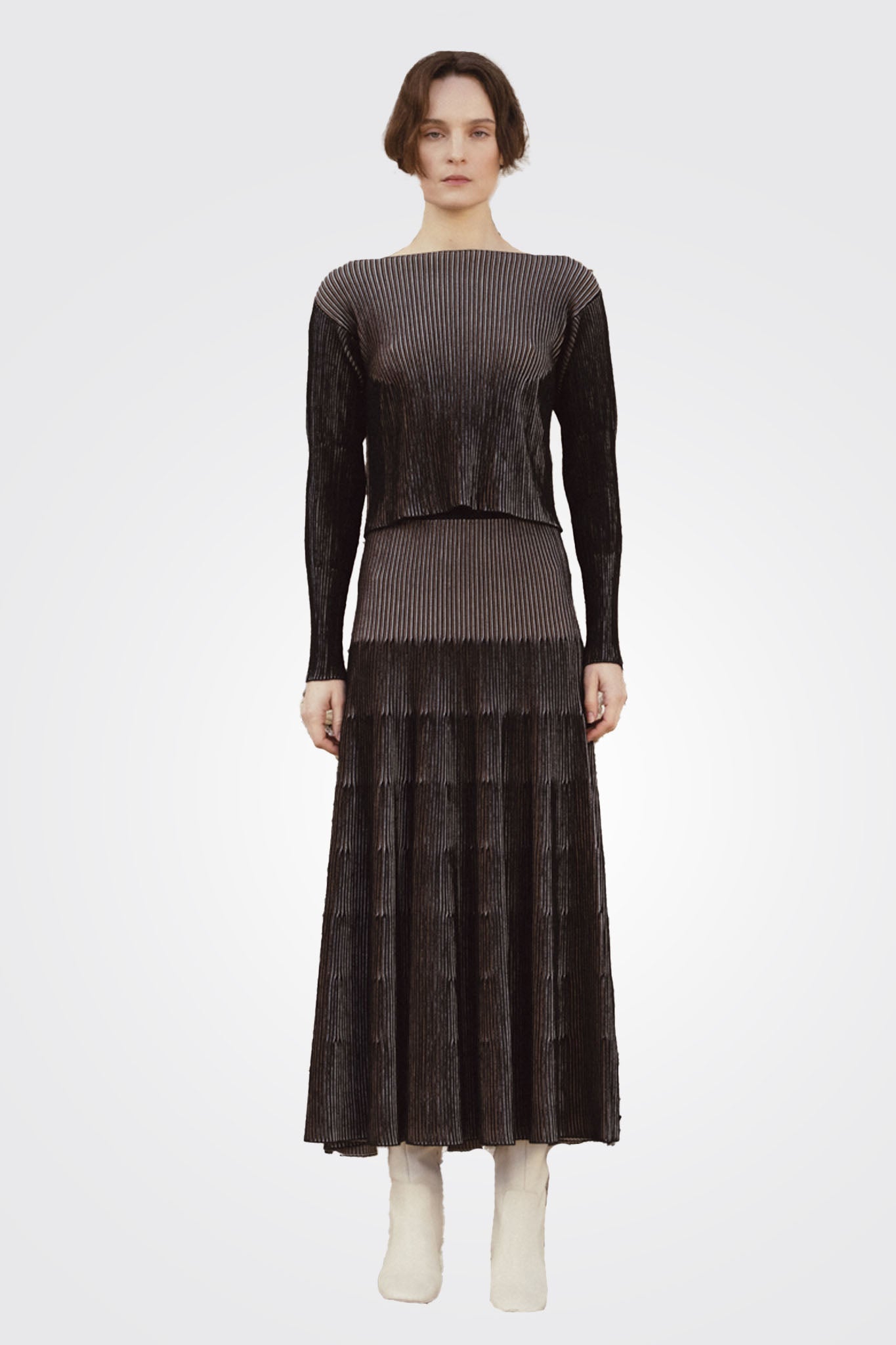 Striped Vertically Sweater - Black by Sita Murt — alternate view
