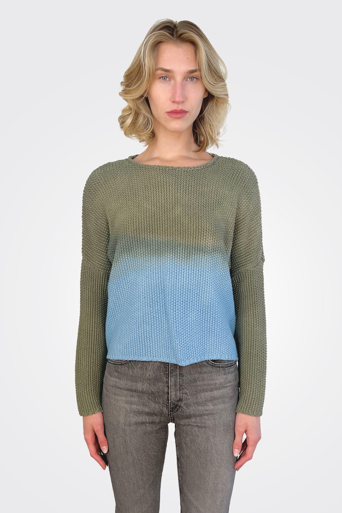Knitted Pullover - Smokey Khaki by Heyne Bogut | 25 South Boutiques
