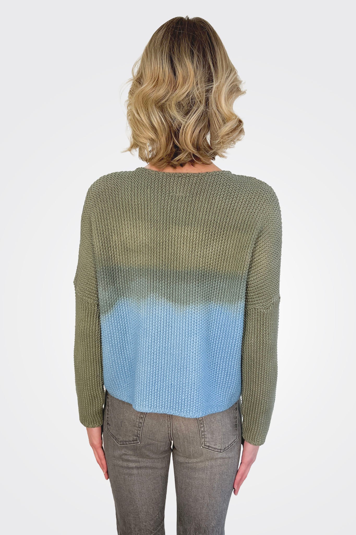 Knitted Pullover - Smokey Khaki by Heyne Bogut — alternate view