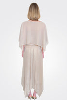 Pleated Lurex Skirt - Gold by Seventy Venezia — view 3