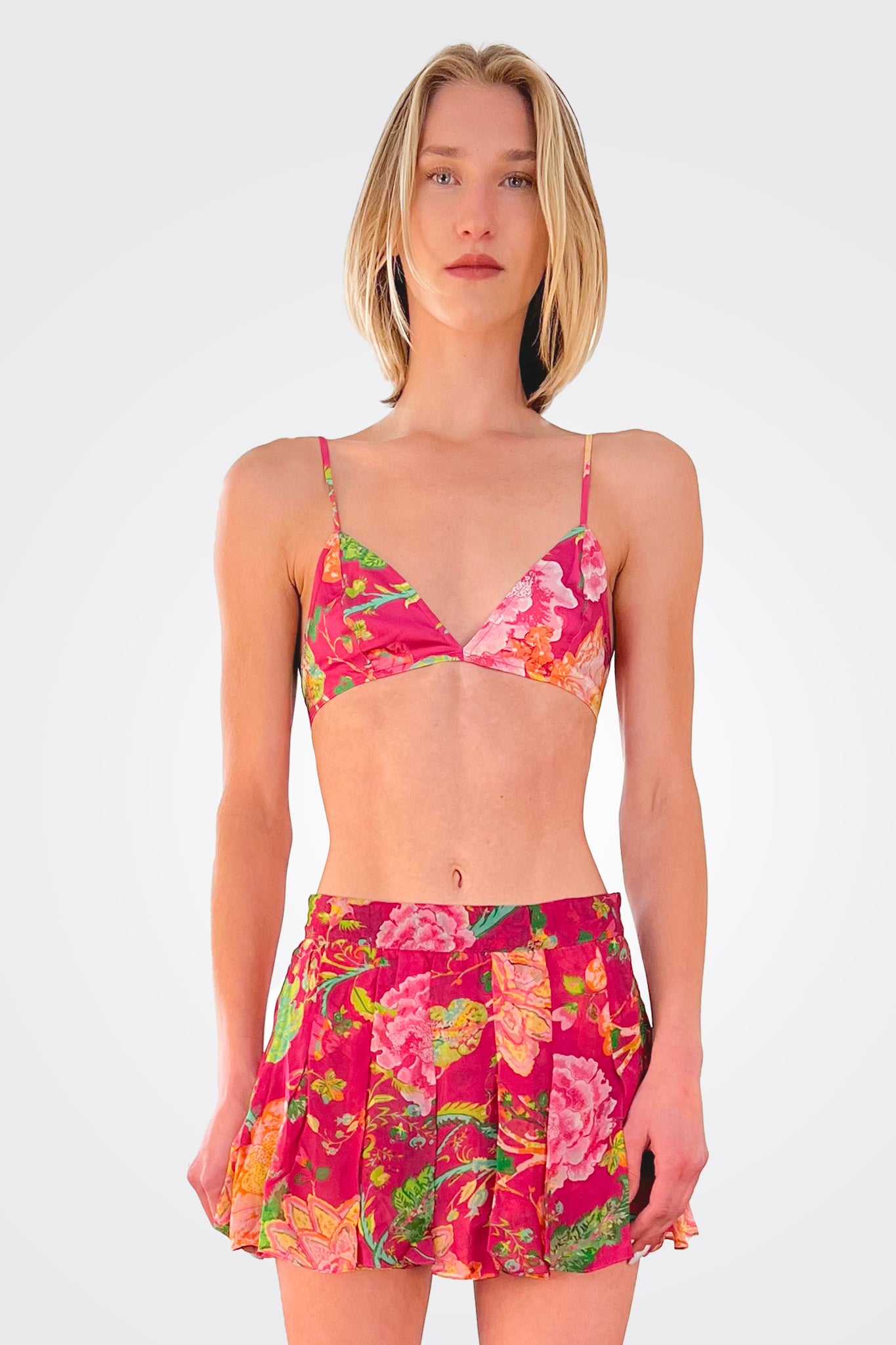 Chloe Bralette - Fuchsia Pink by Rococo Sand — view 3
