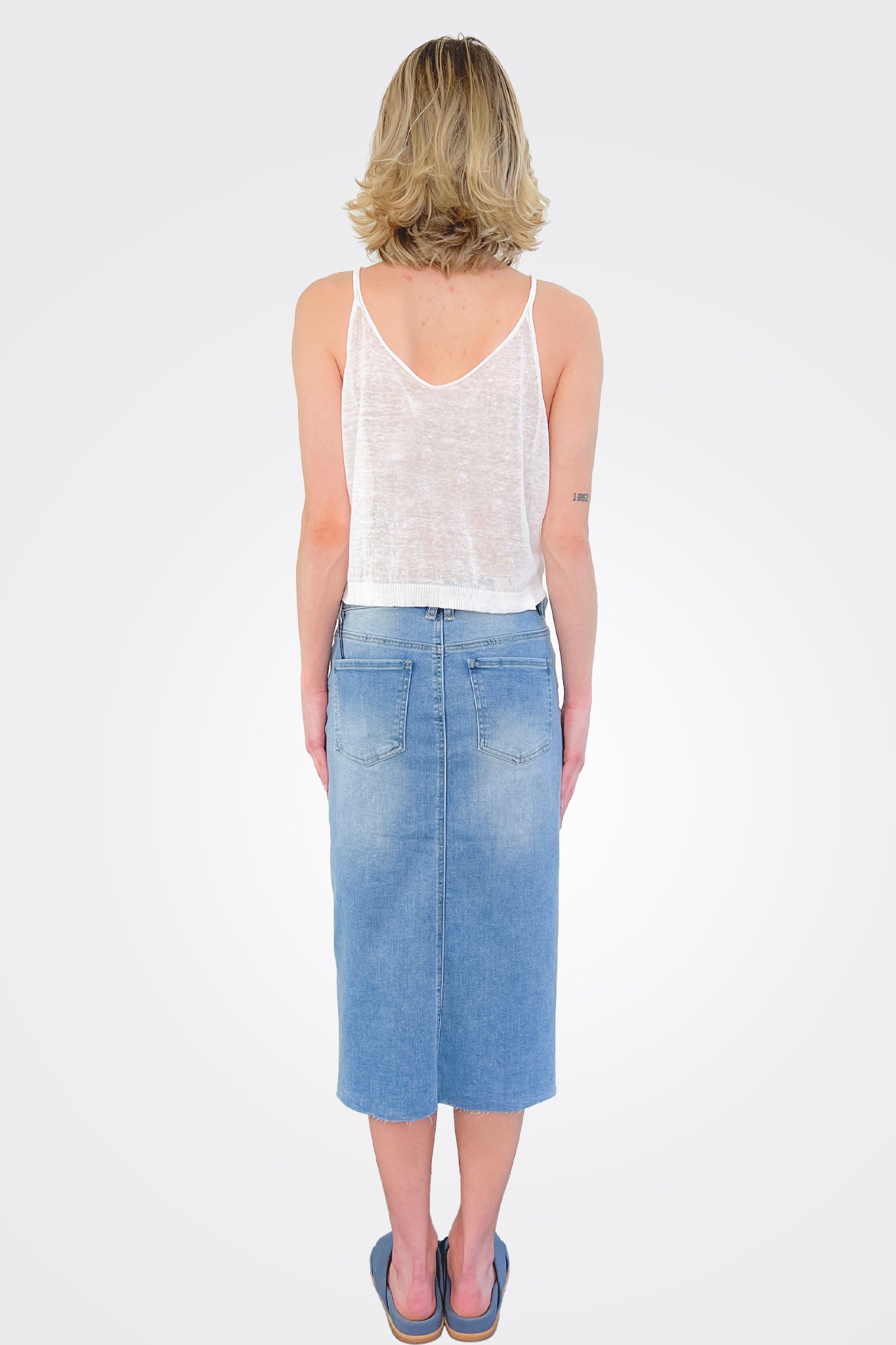 Denim Skirt - Foxes by Oat NY — alternate view