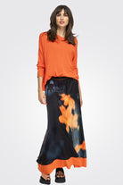 Satin Long Skirt - Black Mandarin by Beate Heymann | 25 South Boutiques