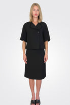 Knee Length Skirt - Black by Liviana Conti | 25 South Boutiques