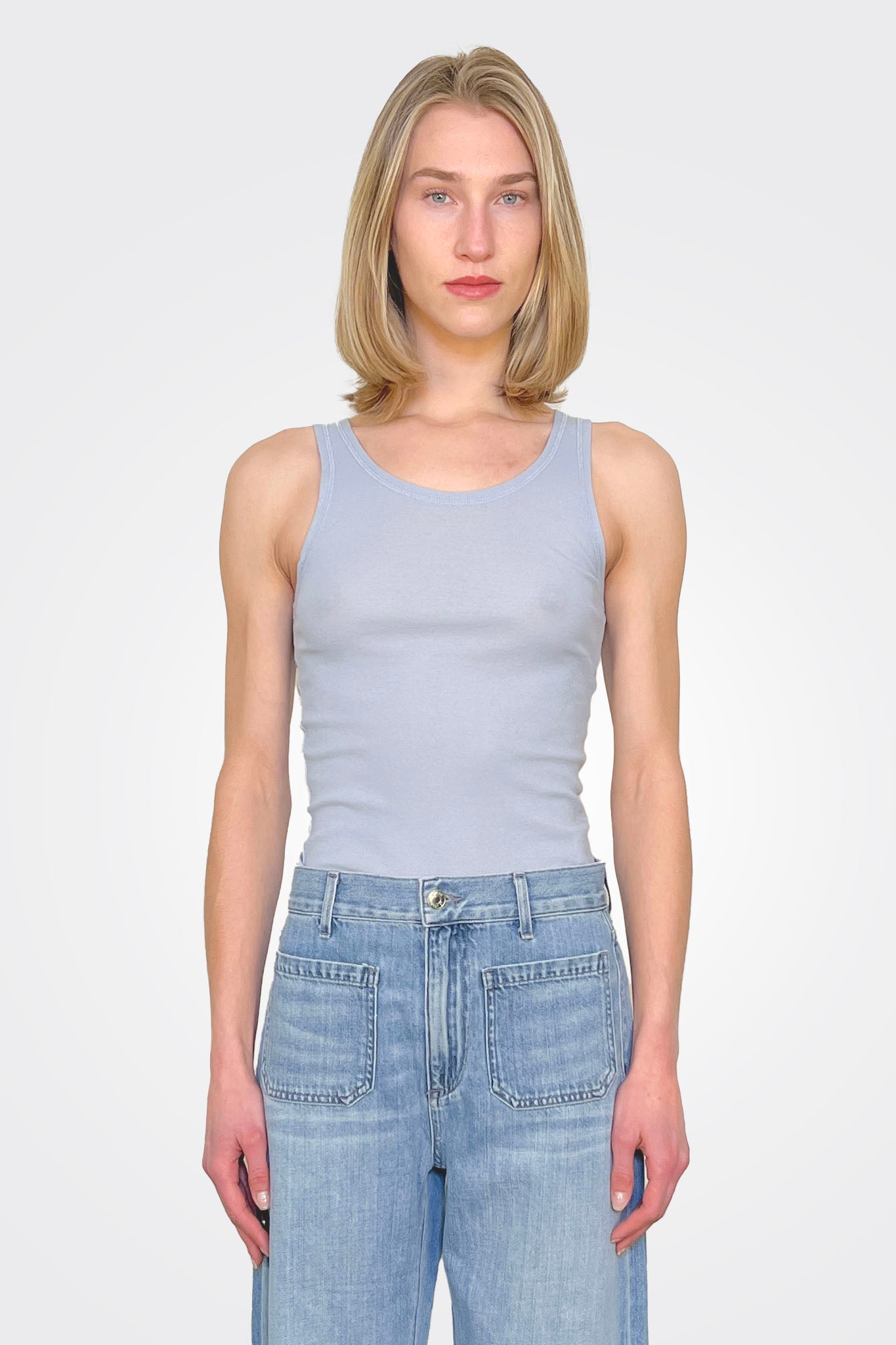 Cotton Tank - Sky by Private 0204 | 25 South Boutiques