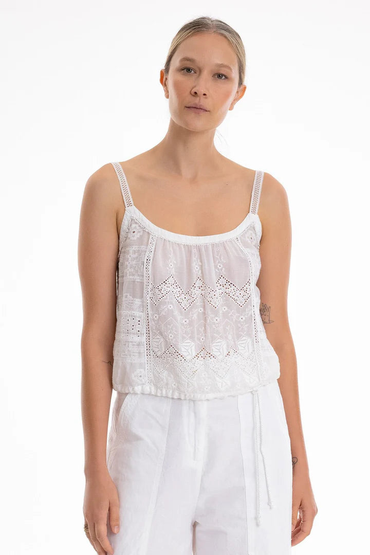 Skye Cami - White by Burning Torch | 25 South Boutiques