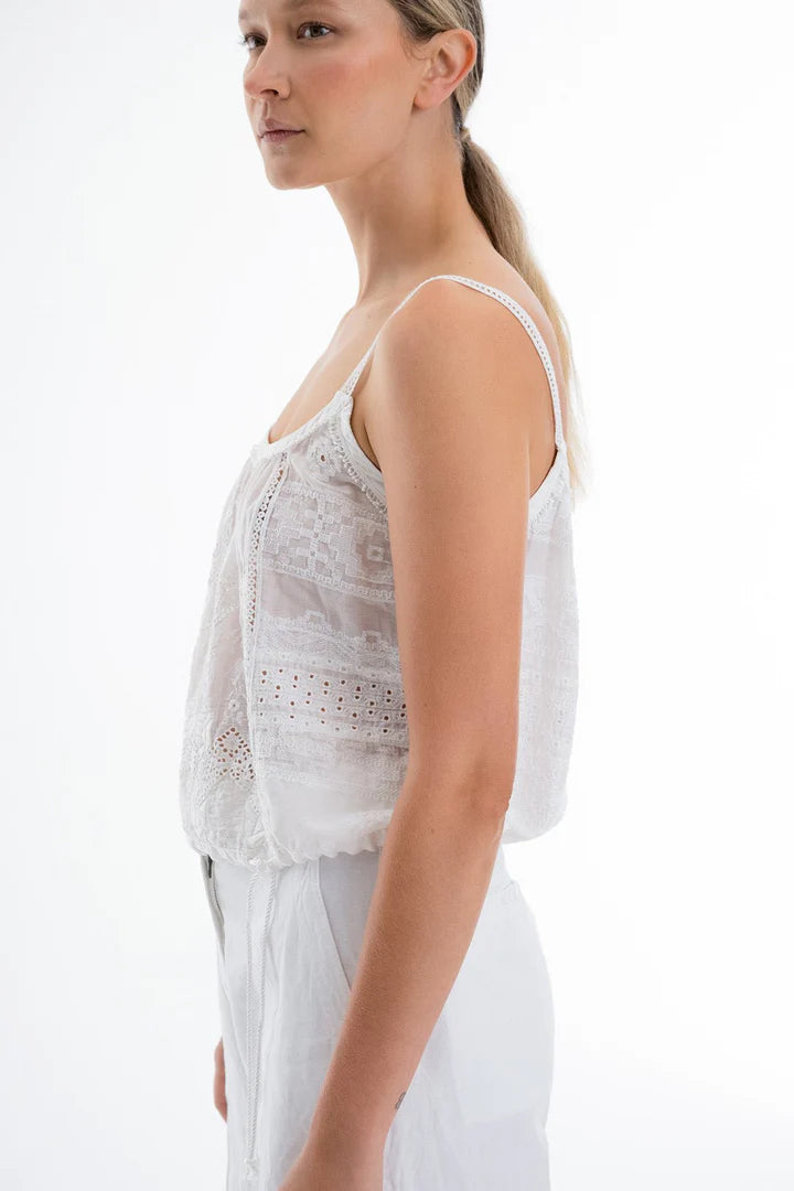 Skye Cami - White by Burning Torch — view 3