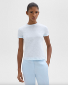 Organic Slub Cotton Tiny Tee - Skylight by Theory | 25 South Boutiques