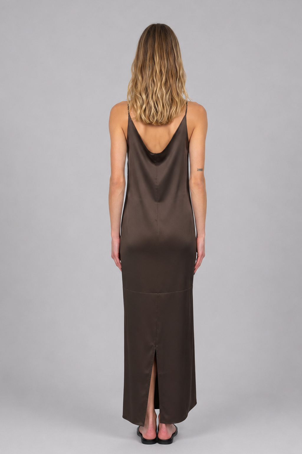 Lesa Slip Dress - Brown by Crossley — alternate view