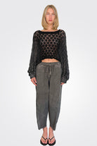 Relaxed Fit Trousers - Anthracite by Sanctamuerte — alternate view